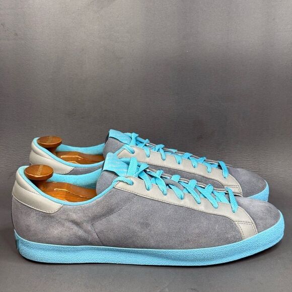 Adidas X Laver Vin Okini 'Metallic Grey Dusk Aqua' sneaker shoes men’s 12.5
